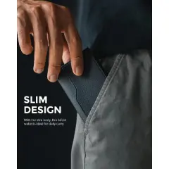 Card Holder Wallet with Double ID Windows RFID Blocking Pop Up Wallet Minimalist Design for 12 Cards, Black