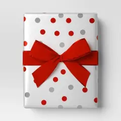 75' Christmas Velvet Ribbon Red with Metallic Edge - Wondershop&trade;