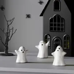 3pc Ghosts Mini Mantle Ceramic Decorative Accent Set - Hyde and EEK! Boutique&trade;