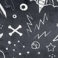 18"x18" Halloween Elements Square Throw Pillow Black - Lush D&eacute;cor