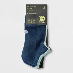 Women's Cushioned 4pk No Show Athletic Socks - All in Motion&trade; 4-10