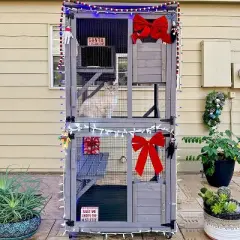 Aivituvin Cat House , Outdoor Cat Catio (Inner Space 13.2ft&sup2;)-AIR22