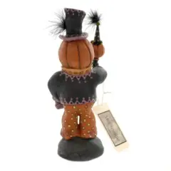 Charles Mcclenning 9.75 In The Mayor Halloween Figurine , Lightweight Halloween Decor Halloween Pumpkin Figurine (1PC)