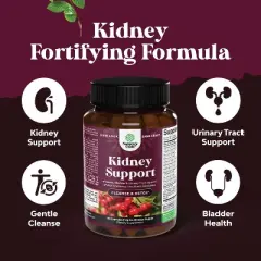 Kidney Support Supplement, Kidney Cleanse, Detox & Repair Capsule, Supports Urinary Tract Health & Bladder Cleanse, Nature's Craft, 60ct
