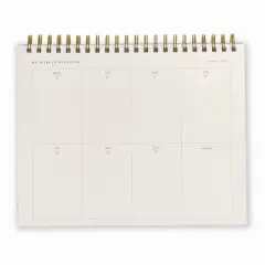 Ramona & Ruth 7"x8.5" 2026 Weekly Overview Planner Top Spiral Steel Blue