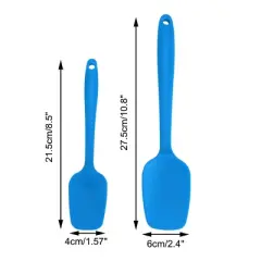 Unique Bargains Heat Resistant Non-scratch Non Sticky Rubber Spatula 10.8" x 2.4" 4 Pcs