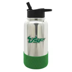 NCAA South Florida Bulls 32oz Chrome Thirst Hydration Water Bottle