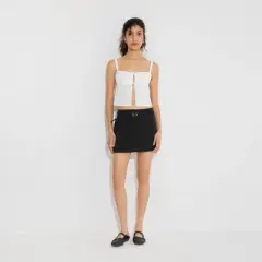 Women's Side Slit Belted Mini Skirt - Wild Fable&trade;