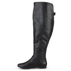 Journee Collection Womens Loft Wide Calf Block Heel Over The Knee Boots