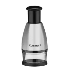 Cuisinart Silver Push Chopper: Stainless Steel Manual Food & Vegetable Chopper, Dishwasher-Safe, 4-Piece Set