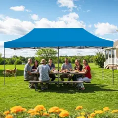 EROMMY 10 Ft. W x 20 Ft. D Steel Pop-Up Canopy
