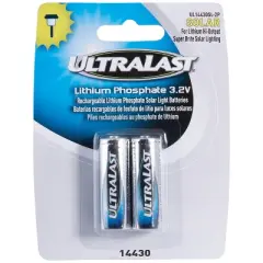 Ultralast&reg; UL14430SL-2P 14430 Lithium Batteries for Solar Lighting, 2 pk in Multicolored
