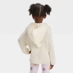 Toddler Girls' Cable Sweater with Hood - Cat & Jack&trade;