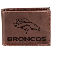 Evergreen Denver Broncos Bi-Fold Wallet, Brown