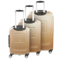 Disney Ful  Textured Minnie Mouse Hard Sided 3 Piece Luggage Set , 29, 25, and 21in Suitcases