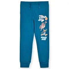 Warner Bros Boy's Space Jam Bugs Bunny, Tasmanian Devil, Daffy Duck 2 Pack Graphic Printed Jogger Sports Pants Bundle Set for kids