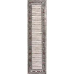 JONATHAN Y Sebastian High-Low Modern Diamond Border Classic Indoor/Outdoor Area Rug 