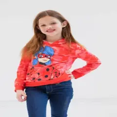 Miraculous Ladybug Cat Noir Girls Fleece Hoodie Little Kid to Big Kid