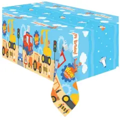 Treasures Gifted Blippi Tablecloth Vehicle - Blippi Party Supplies - 3 Pack