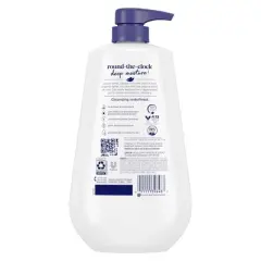 Dove Beauty Deep Moisture Body Wash Nourishes the Driest Skin 24hr Lotion-Soft Skin - 30.6 fl oz