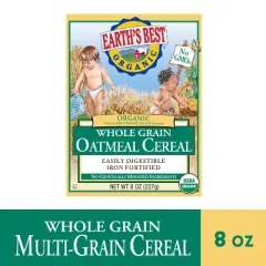 Earth's Best Organic Whole Grain Oatmeal Baby Cereal - 8oz