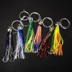 6 Pcs/set Steel 6.5 Inch Trolling Acrylic Octopus Lure Artificial Bionic Tuna Mackerel Fake Bait For Deep Water Saltwater Sea Fishing