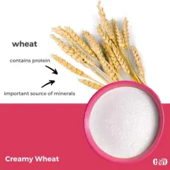 Gabriel and  Daniel Creamy Wheat Hot Cereal  &ndash; NON-GMO, Organic, Instant Breakfast &ndash; 6 Pack