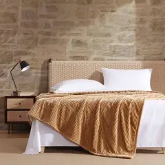 Eddie Bauer Queen Mountain Valley Blanket Brown