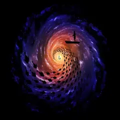 Men's Design By Humans Fishing In Space By hkartist Tank Top