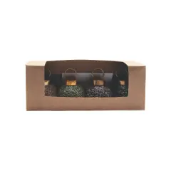 Storied Home 4-Piece Glass Beaded Ball Ornament Place Card/Photo Holders with 16 Paper Cards, Multicolor