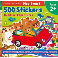 Play Smart 500 Stickers Outdoor Adventures - by  Gakken Early Childhood Experts (Paperback)