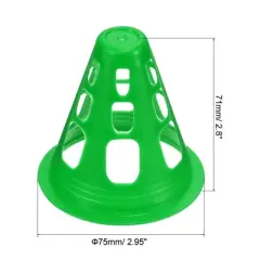 Unique Bargains Football Roller Skating Sports Training Agility Cones with Square Holes 50 Pcs