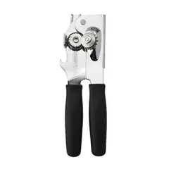 Swing-A-Way Comfort Comfort Grip Can Opener - All-Steel Construction, Smooth, Easy to Use, High-Carbon Cutting Wheel, Integrated Bottle Opener (Black)