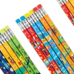 Groovy Pete the Cat Themed Pencils (12 Pack) - Assorted Designs, #2 HB Lead