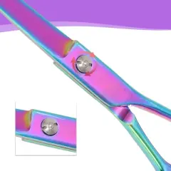 Unique Bargains Downward Curved Clippers Dog Grooming Scissors 7.5inch 1 Pc