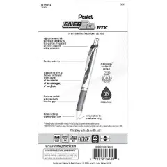 Pentel EnerGel RTX Liquid Gel Pen 0.7mm Black 5/Pack (BL77BP5A)