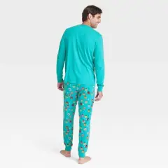 Men's Feliz Navidad Matching Family Pajama Set - Wondershop&trade; with Dia Pacheco Blue