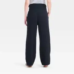 High-Rise Smocked Wide Leg Gauze Maternity Pants - Isabel Maternity by Ingrid & Isabel&trade;