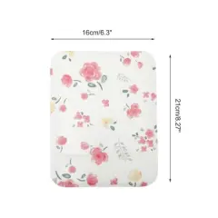 Unique Bargains Women Folding Makeup Mirror for Travel Red 1 Pc