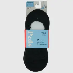 Peds Women's Mesh Striped 6pk Sport Cut Liner Socks - 5-10