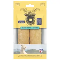 Yellow Yak Happy Teeth with Cheese Dog Dental Chew - Case of 5/4 oz