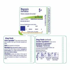 Magnesia Muriatica 5C by Boiron Homeopathic Single Medicine For Digestive  -  80 Pellet
