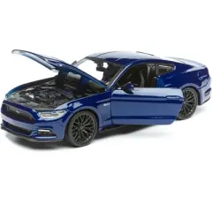 2015 Ford Mustang GT 5.0 Blue Metallic 1/24 Diecast Car Model by Maisto