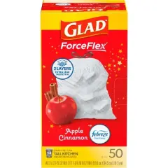 Glad Trash Bags - Apple Cinnamon - 13gal/50ct