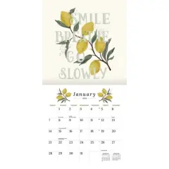 Lang 2024 Wall Calendar 12"x12" Just Breathe