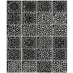 Wrapables 24 Sheets White Flowers, Dots & Crowns Nail Sticker Nail Art Set