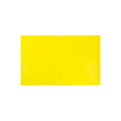 JAM Paper Pop 2-Pocket School Folder Yellow 96/Pack (382EYEB)