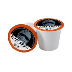 Fresh Roasted Coffee - 48 CT Organic Black Knight Dark Roast Single Serve Pods