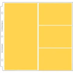 Doodlebug Page Protectors 12"X12" 12/Pkg-(1) 6"X12" & (3) 6"X4" Pockets