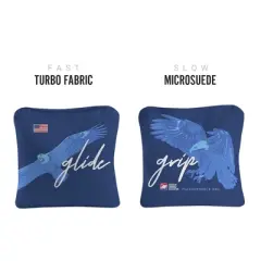 Grip N Glide Synergy Pro Blue Cornhole Bags (Set of 4)